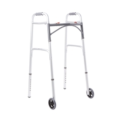 McKesson Folding Walker Adult Aluminum 350 lbs. 32 to 39 Inch