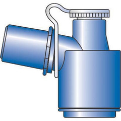 Smiths Medical Diagnostic Adapter PORTEX&reg; PEEP-KEEP™ Swivel Fiber Optic For Bronchoscope, 25/CS