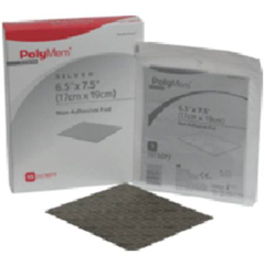 MON550401EA - Ferris Mfg - Silver Dressing PolyMem Silver 6- 1/2 x 7- 1/2 Rectangle Sterile