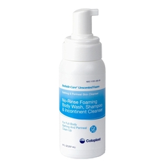 Coloplast Rinse-Free Shampoo and Body Wash Bedside-Care&reg; Foam 8.1 oz Pump Bottle Unscented