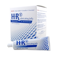 HR Pharmaceuticals Lubricating Jelly HR 4 oz. Tube Sterile, 72 EA/CS