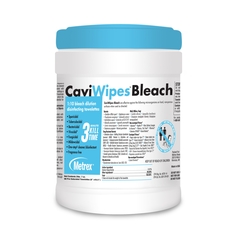 Metrex Research CaviWipes&reg; Bleach Surface Disinfectant Cleaner Premoistened Wipe 90 Count Canister, 12/CS