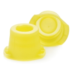 McKesson Tube Closure Polyethylene Snap Cap Yellow 12 mm / 13 mm / 16 mm (Universal) Fits Most 12mm, 13mm and 16mm Evacuated Glass Blood Collection Tubes and Plastic Test Tubes NonSterile, 1000/BG