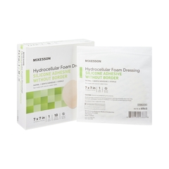 McKesson Silicone Foam Dressing 7 X 7 Inch Sacral Silicone Gel Adhesive without Border Sterile