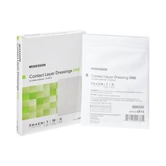 McKesson Wound Contact Layer Dressing Silicone 3 X 4 Inch