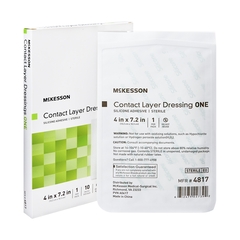 McKesson Wound Contact Layer Dressing Silicone 4 X 7.2 Inch