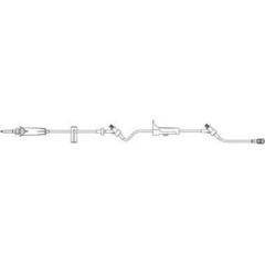B. Braun Primary IV Administration Set Caresite&reg; Gravity 2 Ports 60 Drops / mL Drip Rate Without Filter 103 Inch Tubing Solution, 50/CS