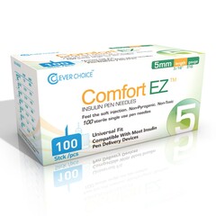 Simple Diagnostic Standard Insulin Pen Needle Comfort EZ™ 31 Gauge 5 mm Length NonSafety, 3000/CS