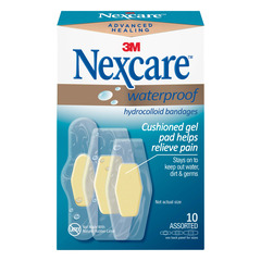 3M Adhesive Strip Nexcare™ Advanced Healing Waterproof Hydrocolloid Assorted Sizes Clear, 10/PK, 24PK/BX