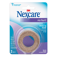 3M Cohesive Bandage Nexcare No Hurt 2 X 80 Inch Self-Adherent Closure Tan NonSterile Standard Compression