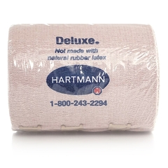 Hartmann Elastic Bandage Deluxe 4 Inch X 5-1/2 Yard Standard Compression Clip Detached Closure Tan Sterile, 20/CS