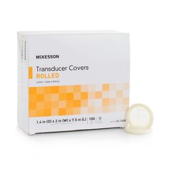McKesson Ultrasound Transducer Cover 2 X 7-1/2 Inch Latex Sterile For use with Ultrasound External Probe, 100/BX