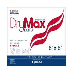 MPM Medical Super Absorbent Dressing DryMax Extra Polymer 8 x 8