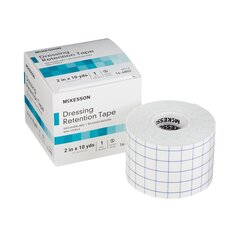 McKesson Dressing Retention Tape NonWoven Fabric / Printed Release Paper 2 Inch X 10 Yard White NonSterile