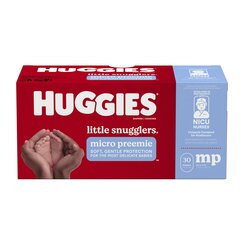 Kimberly Clark Professional Huggies&reg; Little Snugglers Unisex Baby Diaper, Micro Preemie, Disposable, Heavy Absorbency