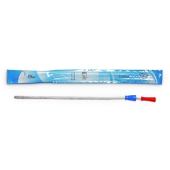 Cure Medical Urethral Catheter Ultra Straight Tip Lubricated PVC 18 Fr. 16