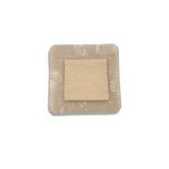Dynarex Silver Foam Dressing SiliGentle™ AG 4 X 4 Inch Square Sterile, 50/CS