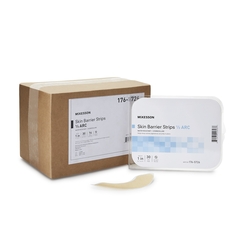 McKesson Skin Barrier Strip Adhesive Universal Size Flange Universal Hydrocolloid Shape-to-Fit 1