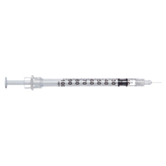 MON775434BX - Sol-Millennium Medical - Sol-Care™ Insulin Syringe with Needle, 100/BX