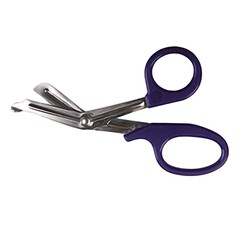 McKesson Trauma Shears Medicut Purple 7-1/4 Inch Length Medical Grade Stainless Steel Finger Ring Handle Blunt Tip / Blunt Tip