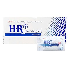 HR Pharmaceuticals Lubricating Jelly HR&reg; One Shot&reg; 1.25 oz. Individual Packet Sterile, 288/CS