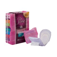 Kimberly Clark Professional Bladder Control Pad Poise Long Length Light Absorbency Absorb-Loc Core One Size Fits Most Adult Female Disposable, 96 EA/CS