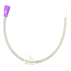 Vesco Medical Bolus Enteral Feeding Extension Tube Set ENFit LoProfile 12 Inch, Straight
