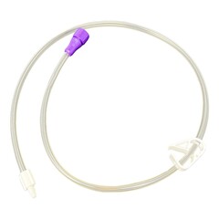 Vesco Medical Bolus Enteral Feeding Extension Tube Set ENFit&reg; LoProfile 24 Inch, Straight, 10/CS