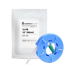 CompactCath Urethral Catheter CompactCath&reg; Coude Tip Silicone Lubricated PVC 14 Fr. 16 Inch, 300/CS