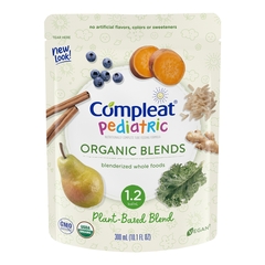 Nestle Healthcare Nutrition Pediatric Oral Supplement / Tube Feeding Formula Compleat&reg; Pediatric Organic Blends Plant Blend Flavor 10.1 oz. Pouch Ready to Use, 24/CS