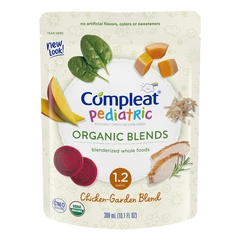 Nestle Healthcare Nutrition Pediatric Oral Supplement / Tube Feeding Formula Compleat&reg;Pediatric Organic Blends Chicken-Garden Flavor 10.1 oz. Pouch Ready to Use