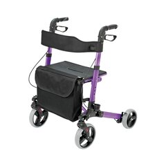 Mabis Healthcare Rollator HealthSmart&reg; Gateway Purple Lightweight / Folding Aluminum