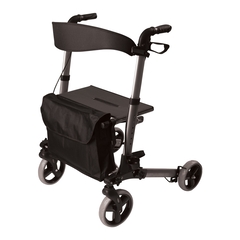 Mabis Healthcare Rollator HealthSmart&reg; Gateway Titanium Lightweight / Folding Aluminum