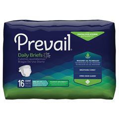 MON677288CS - First Quality - Prevail® Brief, Heavy Absorbency, Small, (20 to 31), 16EA/PK, 6PK/CS