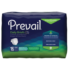 MON677288BG - First Quality - Prevail® Brief, Heavy Absorbency, Small, (20 to 31), 16EA/PK