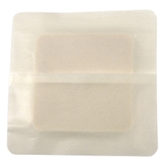 Dynarex Silver Foam Dressing DynaFoam AG 4 X 4 Inch Square Sterile