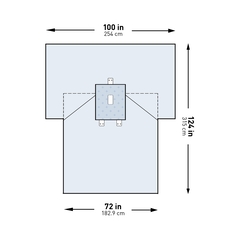 McKesson Abdominal Drape Pediatric Laparotomy Drape 100 W X 72 W X 124 L Inch Sterile, 10/CS