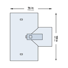 McKesson Orthopedic Drape Hand Drape 76 W X 150 L Inch Sterile, 1/PK