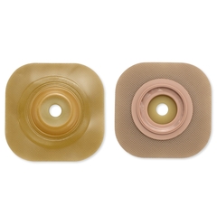 Hollister Skin Barrier New Image Pre-Cut, Standard Wear Tape Borders 2-1/4 Inch Flange Red Code Flexwear 1-1/4 Inch Stoma, 5/BX