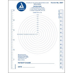 Dynarex DynaRule Bullseye Measuring Guide, 1250/CS
