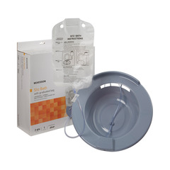 McKesson Sitz Bath Round Gray Plastic, 1/ EA