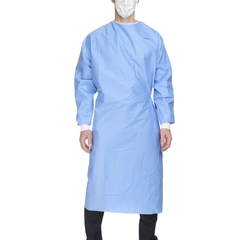 McKesson Non-Reinforced Surgical Gown with Towel X-Large Unisex AAMI Level 3 Sterile Blue, 28PK/CS
