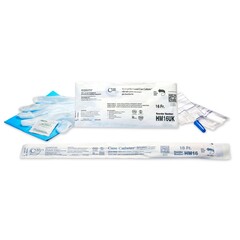 Convatec Intermittent Catheter Tray Hydrophilic Cure Catheter&reg; Male / Straight Tip w/ Insert 16 Fr. Hydrophilic Coated PVC, 90/CS