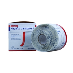 BSN Medical Dressing Retention Tape Hypafix Transparent Skin Friendly Polyurethane Film 2 Inch X 11 Yard Transparent NonSterile, 12/CS