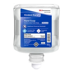 SC Johnson Professional Antimicrobial Soap Kindest Kare Advanced Foaming 1,000 mL Dispenser Refill Bottle Unscented, 6/CS