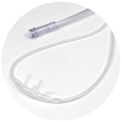 MON1028455EA - Sunset Healthcare - Nasal Cannula Low Flow Adult Curved Prong / NonFlared Tip