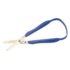 Performance Health General Purpose Scissors Performance Health Easi-Grip Floor Grade Stainless Steel / Plastic Loop Handle Blunt Tip / Blunt Tip, 1/EA