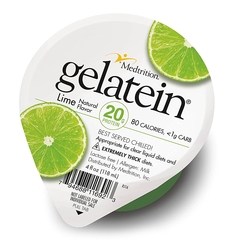 Medtrition Oral Supplement Gelatein Lime Flavor Gel 4 oz. Cup