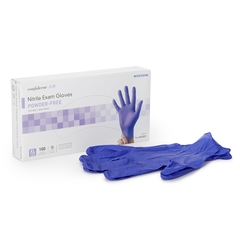 McKesson Exam Glove Confiderm 3.0 X-Large NonSterile Nitrile Standard Cuff Length Textured Fingertips Blue Not Chemo Approved, 100/BX, 10BX/CS