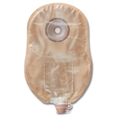 Hollister Urostomy Pouch CeraPlus One-Piece System 9 Inch Length 1-1/8 Inch Stoma Drainable Soft Convex, Pre-Cut, 5/BX